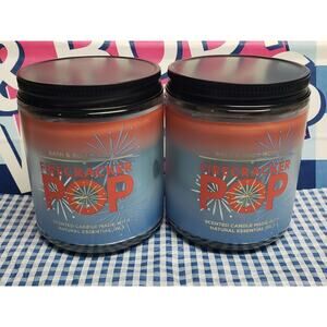 BBW Firecracker Pop American Fireworks Single Wick Candles 2 in Total